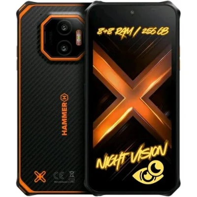 Hammer Energy X2 Rugged 5G Dual SIM 6.1" Octa Core 256GB RAM 8GB IP69 Resistente Agli Urti 5G Italia Black