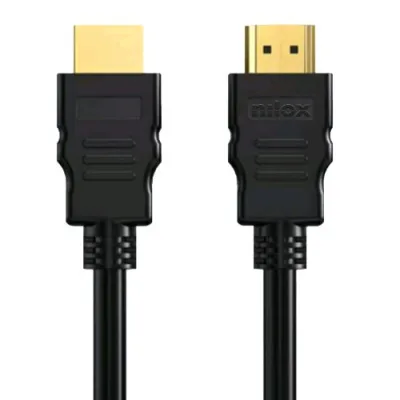 Nilox Cavo HDMI 1.4 con Ethernet 4K 30Hz 19 Pin Contatti Dorati Maschio/Maschio Supporto Audio Return Channel 3 m Nero