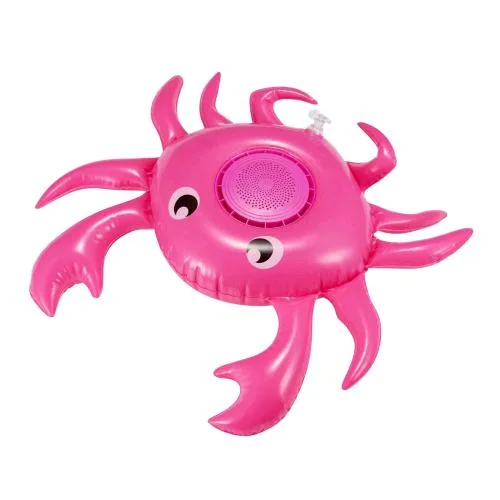 Celly Pool Crab Gongiabile con Diffusore Bluetooth 3W Rosa