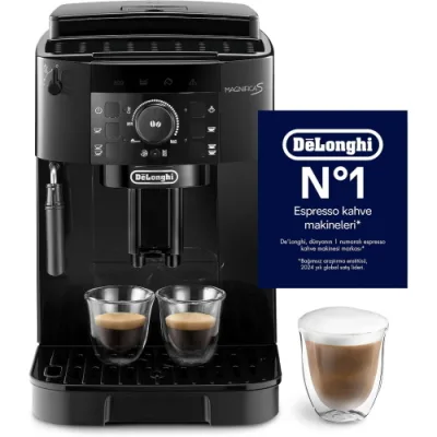 Delonghi Magnifica S Macchina da Caffe' Automatica 1.450 e 1.8 l Cappuccino Caffe' in Chicchi Macinato Nero