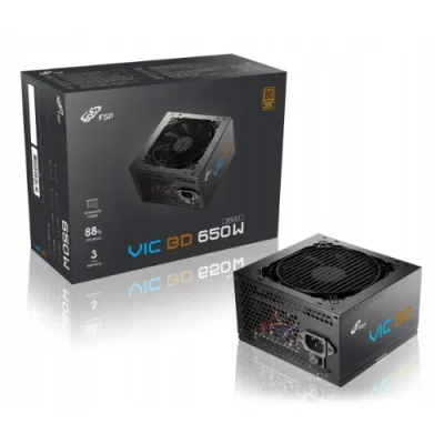 FSP Fortron FSP Vic BD Alimentatore 650 W 80 Plus Bronze Non Modulare PFC Attivo ATX 3.1 Nero