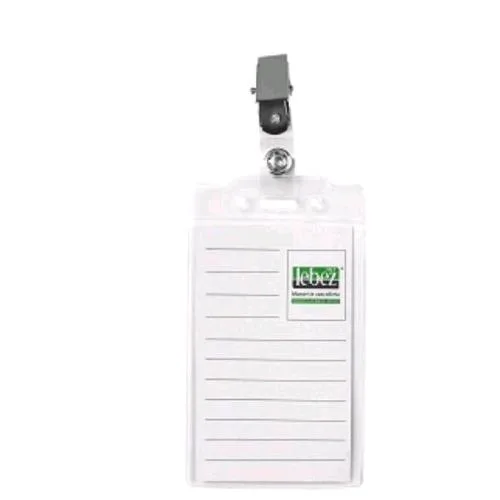 Lebez Portabadge Semirigido 60X93 mm in Plastica Trasparente Conf 50 Pz.