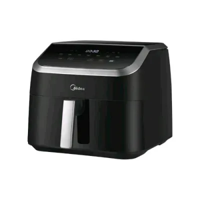 Midea MAD8500ADK Friggitrice Ad Aria 8,5 l 2200W Tecnologia Heatxpress Display Digitale 9 Programmi con Finestra e Timer Nero
