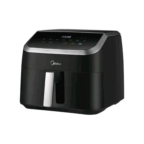 Midea MAD8500ADK Friggitrice Ad Aria 8,5 l 2200W Tecnologia Heatxpress Display Digitale 9 Programmi con Finestra e Timer Nero