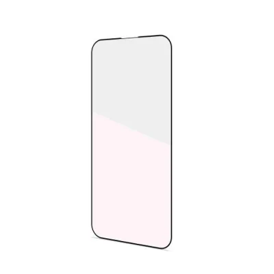 Celly Apple iPHONE 15 Pro Max Full Glass Proteggi Schermo in Vetro Temperato Trasparente Bordo Colorato Nero