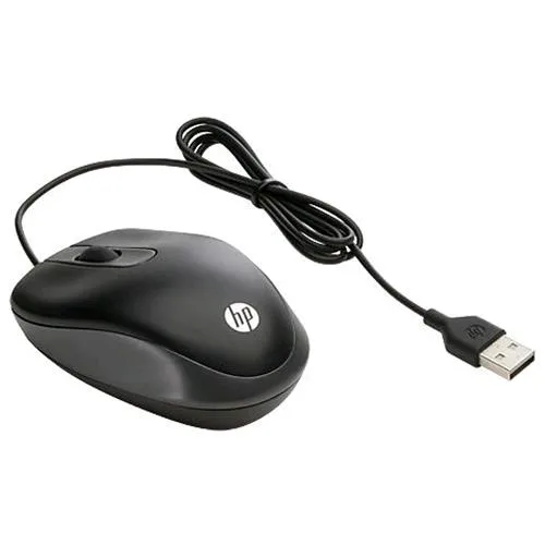 HP G1K28AA#ABB Mouse da Viaggio USB Ottico 1.000DPI Colore Nero