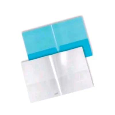 Plastidea Cartellina in PP 304X238 mm Doppia Tasca Interna Blu Conf 5 Pz.