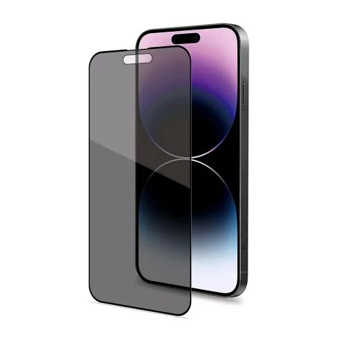 Celly Apple iPHONE 15 Pro Max Privacy Full Glass Proteggi Schermo in Vetro Temperato 9H con Trattamento Privacy 2-Way
