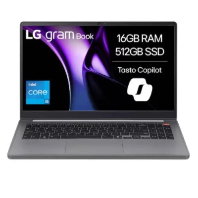 LG Gram Book 15UB50T-G Copilot + PC 15.6" i5-1334U RAM 16GB-SSD 512GB NVMe-Iris Xe Graphics-Win 11 Professional