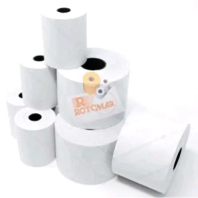 Rotomar Rotoli in Carta Termica per Calcolatrici e Stampanti Larghezza 60mm Diametro 44mm 25m Anima 12mm Bianco Conf 10 Pz.