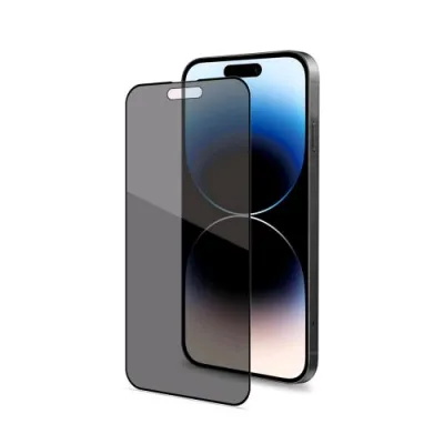 Celly Apple iPHONE 15 Pro Privacy Full Glass Proteggi Schermo in Vetro Temperato 9H con Trattamento Privacy 2-Way