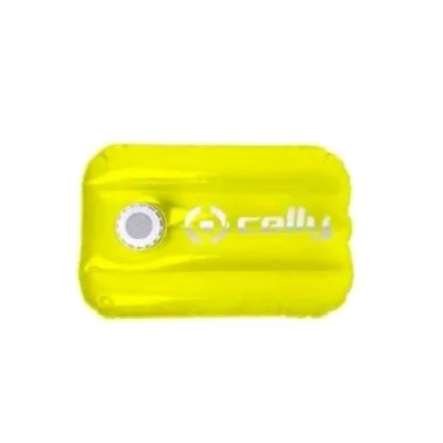 Celly Pool Pillow Diffusore Wireless Impermeabile con Cuscino Gonfiabile 3W Giallo