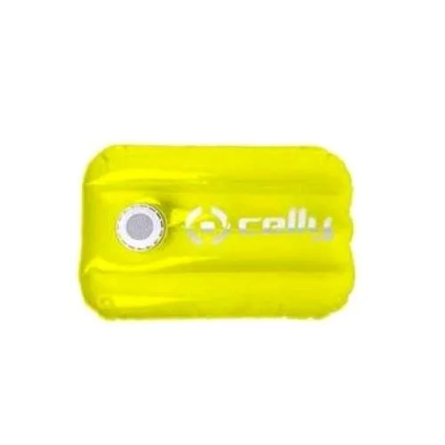 Celly Pool Pillow Diffusore Wireless Impermeabile con Cuscino Gonfiabile 3W Giallo
