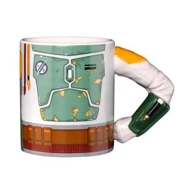 Exquisite Gaming Star Wars Tazza da Caffe' 3D 15X8.5X10 cm in Ceramica Boba Fett