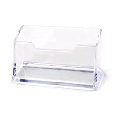 Lebez Portabiglietti da Visita in Plastica 10X8X5 cm Trsaparente