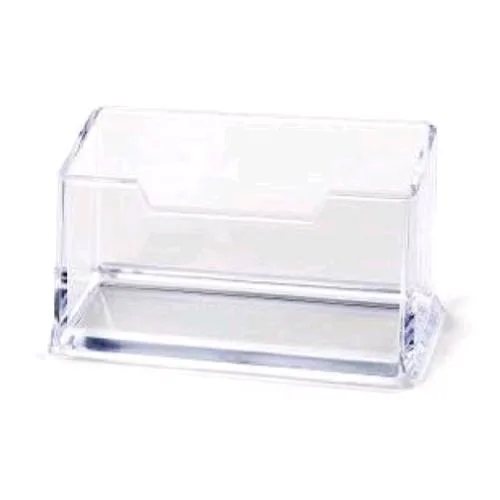 Lebez Portabiglietti da Visita in Plastica 10X8X5 cm Trsaparente