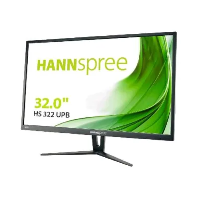 Hannspree HS322UPB 31.5" LED TFT Quad HD 60Hz 5MS HDMI Displayport Hub USB Altoparlanti Incorporati Nero