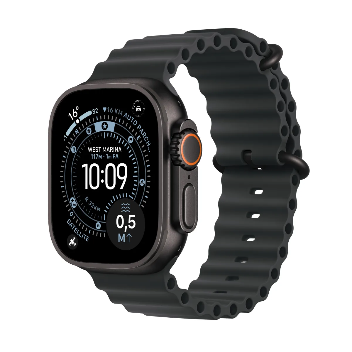 WATCH 49MM ULTRA 3 CELL TITANI NERO OCEAN BAND NERO