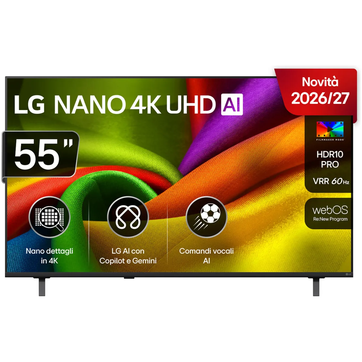 TV 55 LG UHD SMART HDR 10 4K NANO DVB-C/S2/T2 HD WIFI NANO TECNOLOGIA