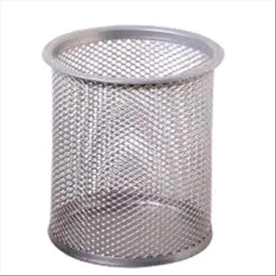 Lebez Portapenne in Rete 10X8X5 cm Argento