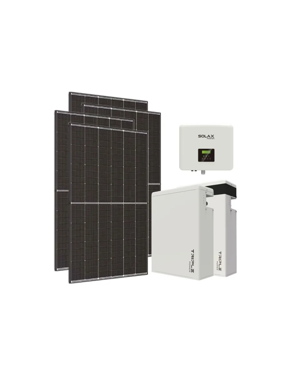 Kit fotovoltaico monofase 8190W inverter 7.5kW batteria al litio 11.6KWh Solax Power