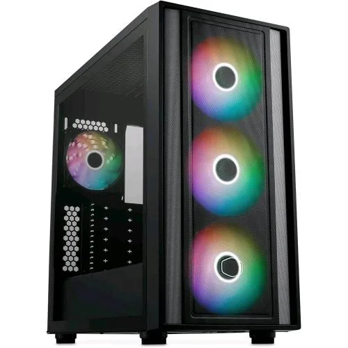 Cooler Master Masterbox 600 BTF ARGB Middle Tower Minitx/Matx/ATX/E-ATX Vetro Temperato Nero