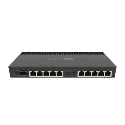 Mikrotik RB4011IGS+RM Routerboard 10 Porte LAN Gigabit POE, 1XSFP+, CPU Quadcore 1,4GHZ, Montabile a Rack
