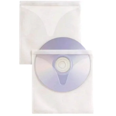 Sei Rota Selfti Buste Porta CD/DVD in PP Liscio CM 12.5X12 con Adesivo Trasparente Conf 25 Pz.