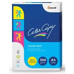 Mondi Color Copy Risma da 125 Fogli 300 g 21 x 29.7 cm A4 Bianco