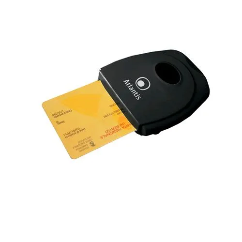 Atlantis Land Card Reader per Smart Card per Home Banking