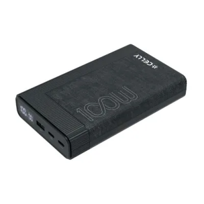 Celly Power Bank Pro Power 20.000mAh PD 100 W Output 5A 1 x USB-A + 1 x USB-C Nero