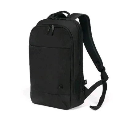 Dicota Eco Slim Motion Zaino per Notebook da 14.1" in Pet Tasche Interne e Tasca Frontale Cintura per Trolly Schienale Eronomico Nero