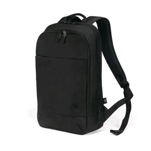 Dicota Eco Slim Motion Zaino per Notebook da 14.1" in Pet Tasche Interne e Tasca Frontale Cintura per Trolly Schienale Eronomico Nero
