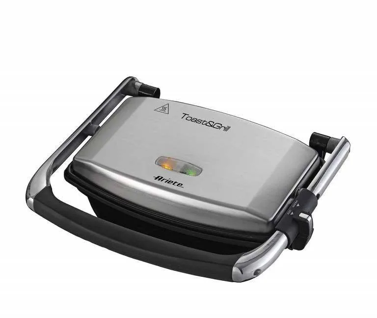 Ariete Toast & Grill Slim Piastra Elettrica Antiaderente 1.100 W Colore Grigio