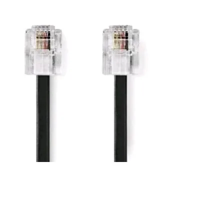 Nilox Cavo Patch RJ-11 2 Metri Nero