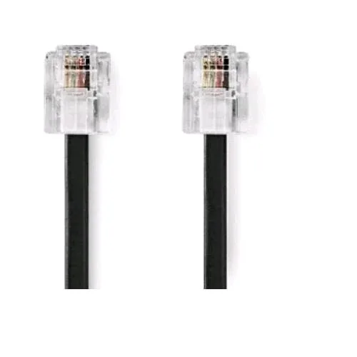 Nilox Cavo Patch RJ-11 2 Metri Nero