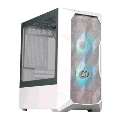 Cooler Master Masterbox TD300-Kgnn-S00 Case Mini Tower Mesh ARGB Minitx/Matx Pannello Laterale in Vetro Temperato 2XUSB 2XVENTOLE Sickle Flow PWM ARGB Incluse White