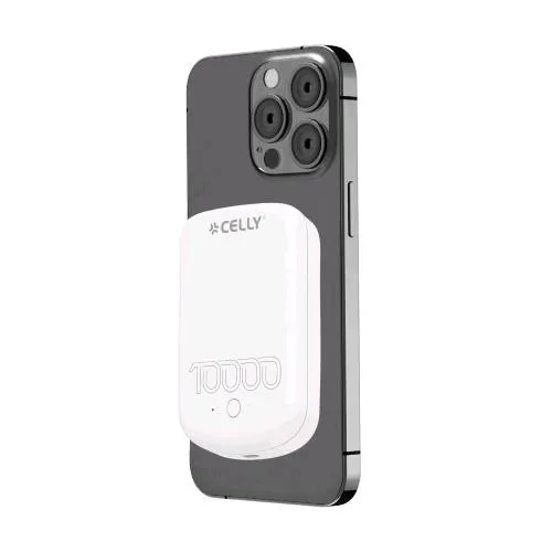Celly Powerbank 10.000mAh Compatibile Magsafe Bianco