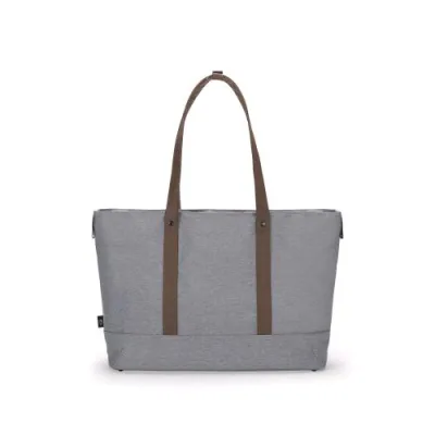 Dicota Shopper Bag Eco Motion Borsa per Notebook da 14.1" I Pet 2 Scomparti e Tasca Interna con Cerniera Grigio