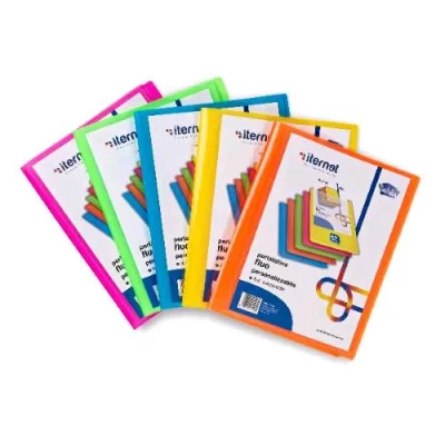 Plastidea Fluo Portalistino in PP 320X240 mm 60 Buste Colori Assortiti