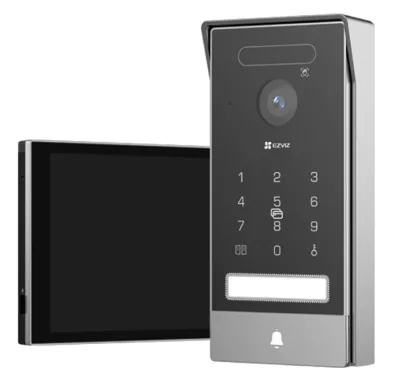 Ezviz HP7 PRO VIDEOCITOFONO 4K 2 FILI CON MONITOR TOUCH 7" (apre 1 serratura e 1 porta automatica)