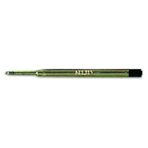 Lebez Refill in Metallo per Penne a Sfera Parker Punta M Inchiostro Nero Conf 24 Pz.
