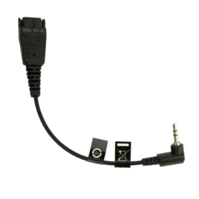 Jabra Cavo Diritto 0.5 m QD Jack 2.5 mm Nero