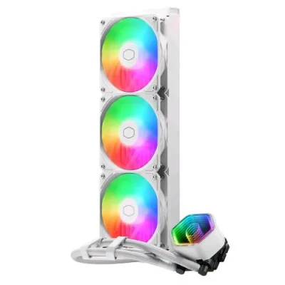 Cooler Master Masterliquid 360 Core II White ARGB CPU Liquid Cooler 360mm Intel 1851/1700/1200 AMD AM5/AM4 Bianco