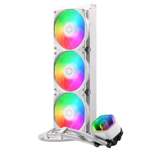 Cooler Master Masterliquid 360 Core II White ARGB CPU Liquid Cooler 360mm Intel 1851/1700/1200 AMD AM5/AM4 Bianco