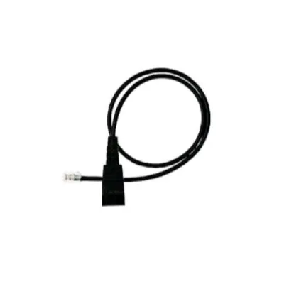 Jabra Cavo Dritto QD T0 RJ11 0 5 M - 4P Plug: M- R R M+ - Polarità P0 STD Nero
