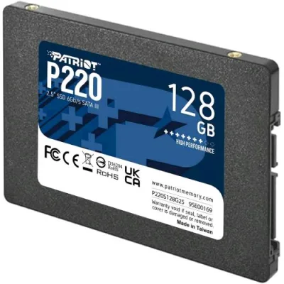Patriot P220 SSD 128GB 2.5" SATA III READ:550MB/WRITE:480 MB/S