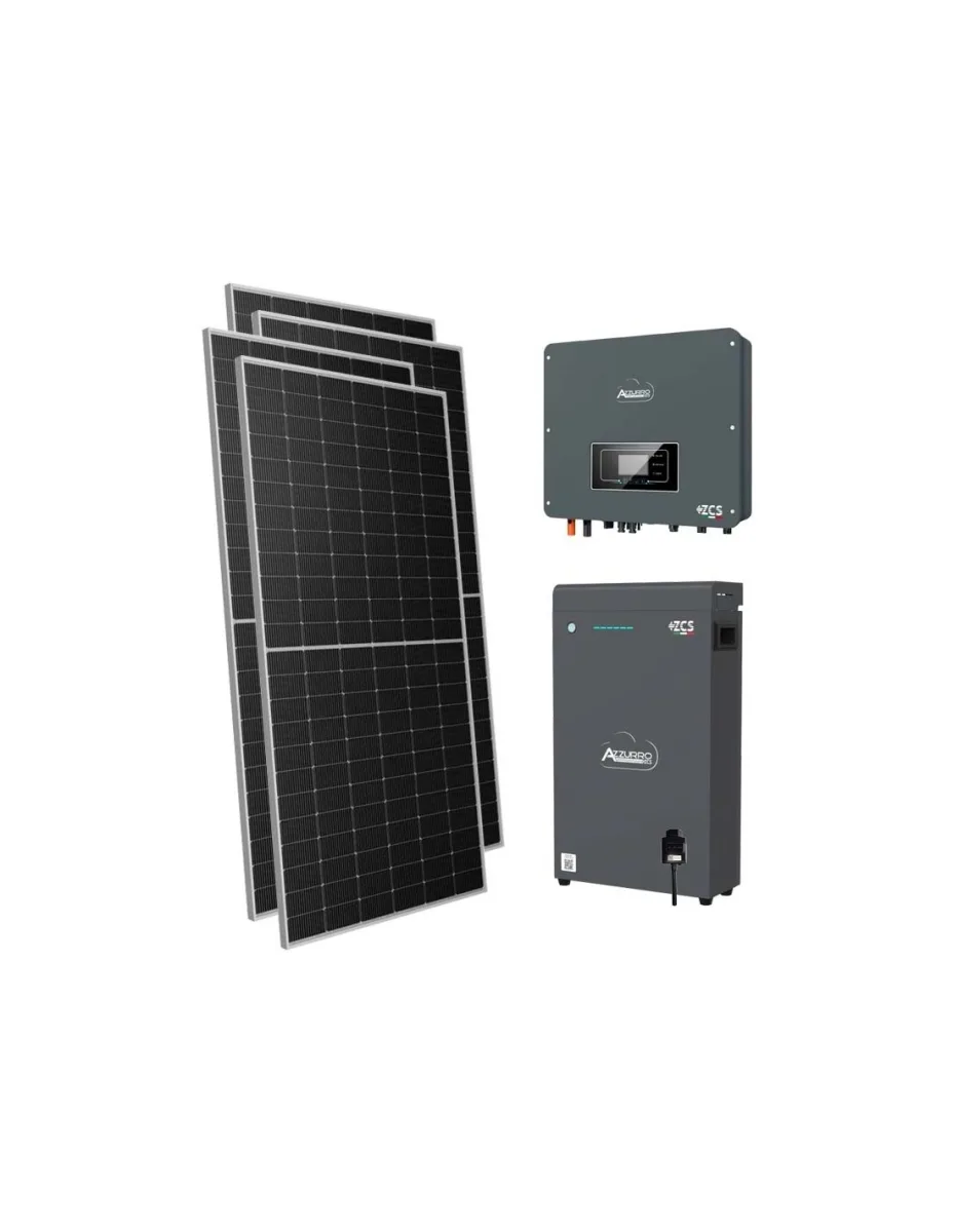 Kit fotovoltaico monofase 3570W inverter 3kW batteria al litio 5.1kWh LV ZSX5000 S Zucchetti