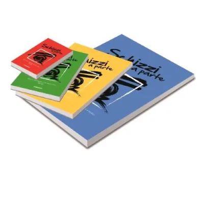 Blasetti Schizzi a Parte Blocco da Disegno 210X297 mm A4 150 Fogli Lisci Colori Assortiti Conf 5 Pz.