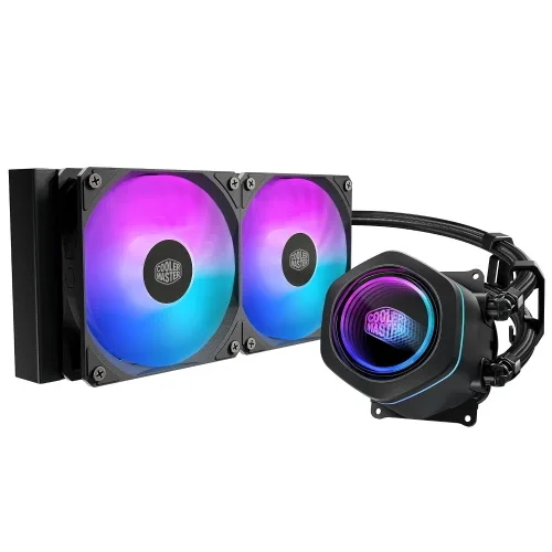 Cooler Master Masterliquid Core Nex 240 ARGB Dissipatore a Liquido 2 Ventole LGA1851-1700-1200 AM5-AM4 Nero